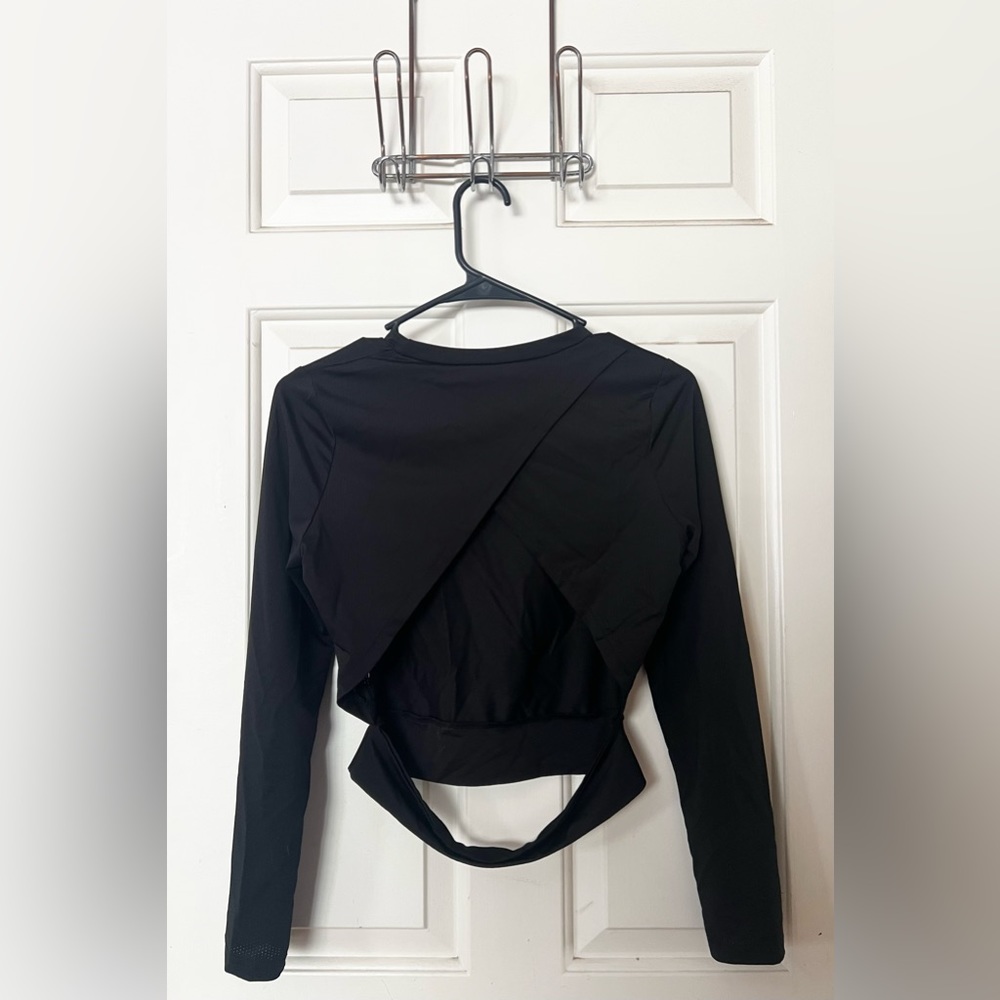 Open Back Long sleeve Shirt